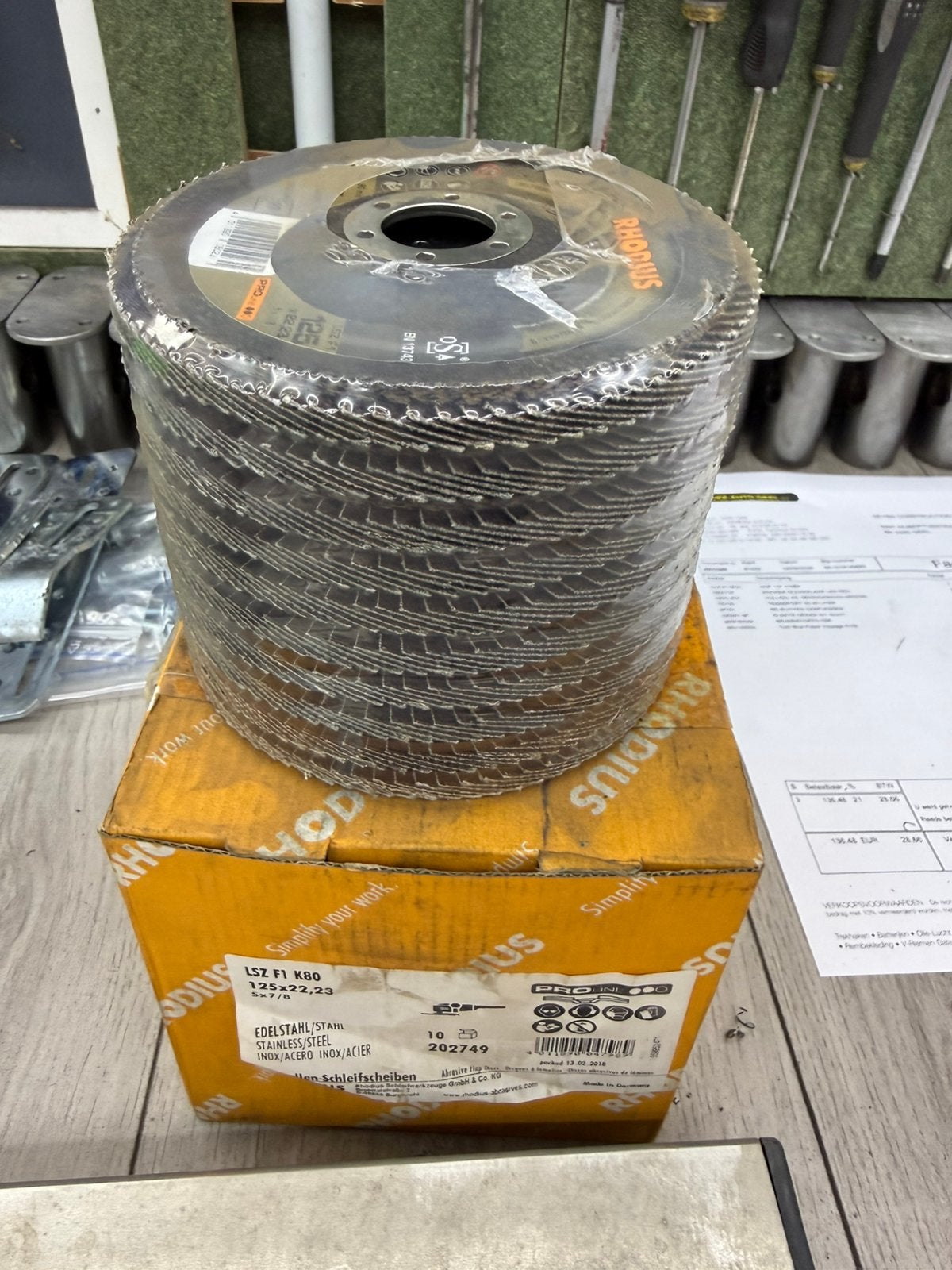 slijpschijf (lammelschijf) 80 grit, Doe-het-zelf en Bouw, Gereedschap | Slijpmachines, Ophalen of Verzenden, Nieuw, Minder dan 700 watt