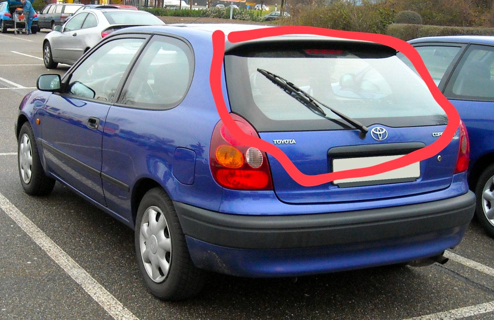 Vitre arrière Toyota Corolla, Toyota