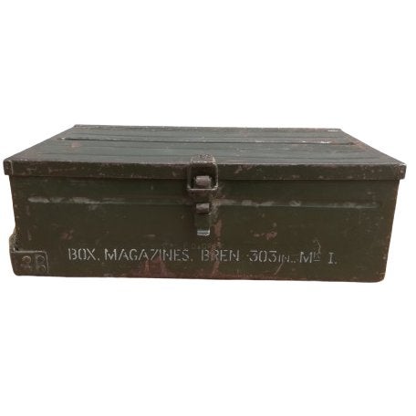Armée britannique - Boîte, magazines, Ben. 303 po. Mk II, Enlèvement ou Envoi, Armée de terre, Caisse ou Géocache