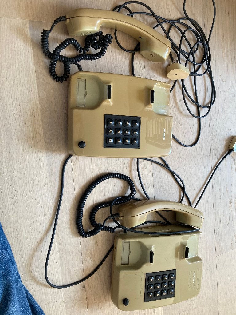Siemens drukknoppen telefoon jaar 1986, Telecommunicatie, Mobiele telefoons | Siemens, Ophalen, Gebruikt, Overige modellen, Zonder abonnement