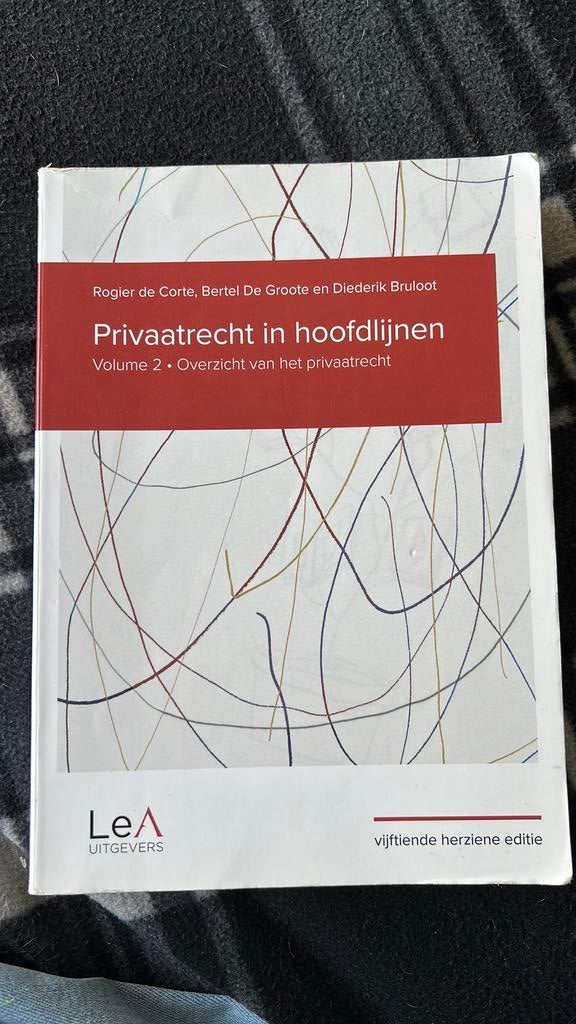 Rogier de Corte - Privaatrecht in hoofdlijnen 15de editie, Enlèvement, Utilisé, Rogier de Corte; Bertel De Groote; Diederik Bruloot