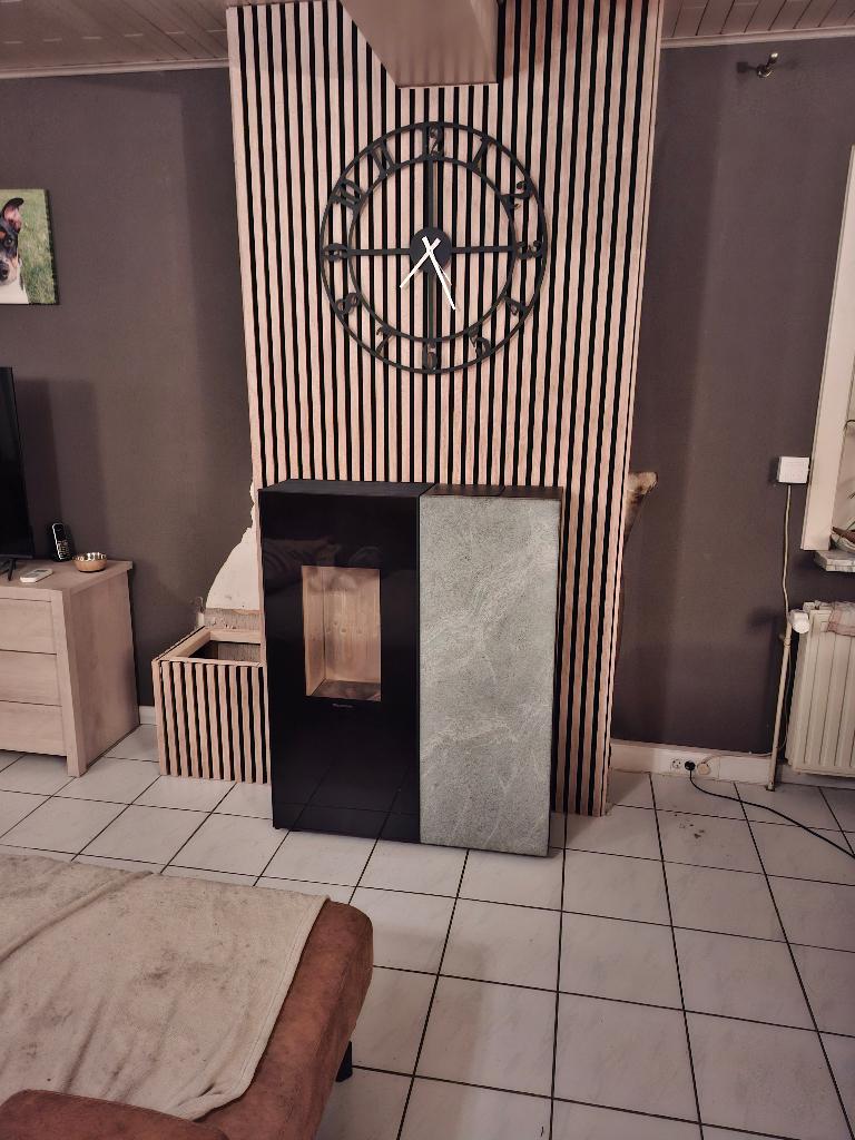 Verlichte klok, Huis en Inrichting, Ophalen, Zo goed als nieuw, Analoog, Wandklok