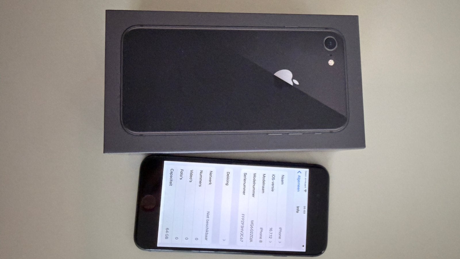Apple iPhone 8, batterij 85%, Telecommunicatie, Ophalen, Grijs, 64 GB, IPhone 8