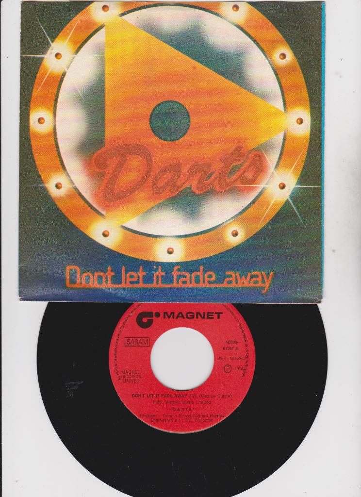 Darts – Don't Let It Fade Away   1978, Enlèvement ou Envoi, Single, 1970 - 1979, Utilisé
