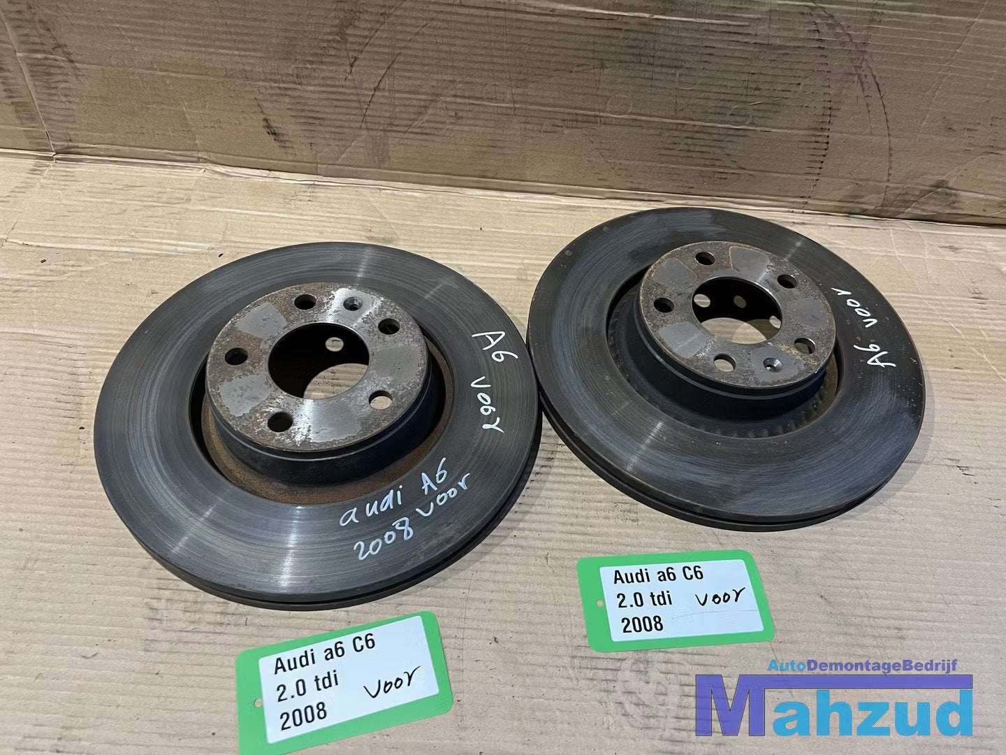 AUDI A6 C6 Remschijf set vooras voor 2005-2011, Auto-onderdelen, Gebruikt, AUDI AG, Auto-Union-Strasse 1
85045  Ingolstadt, DE
