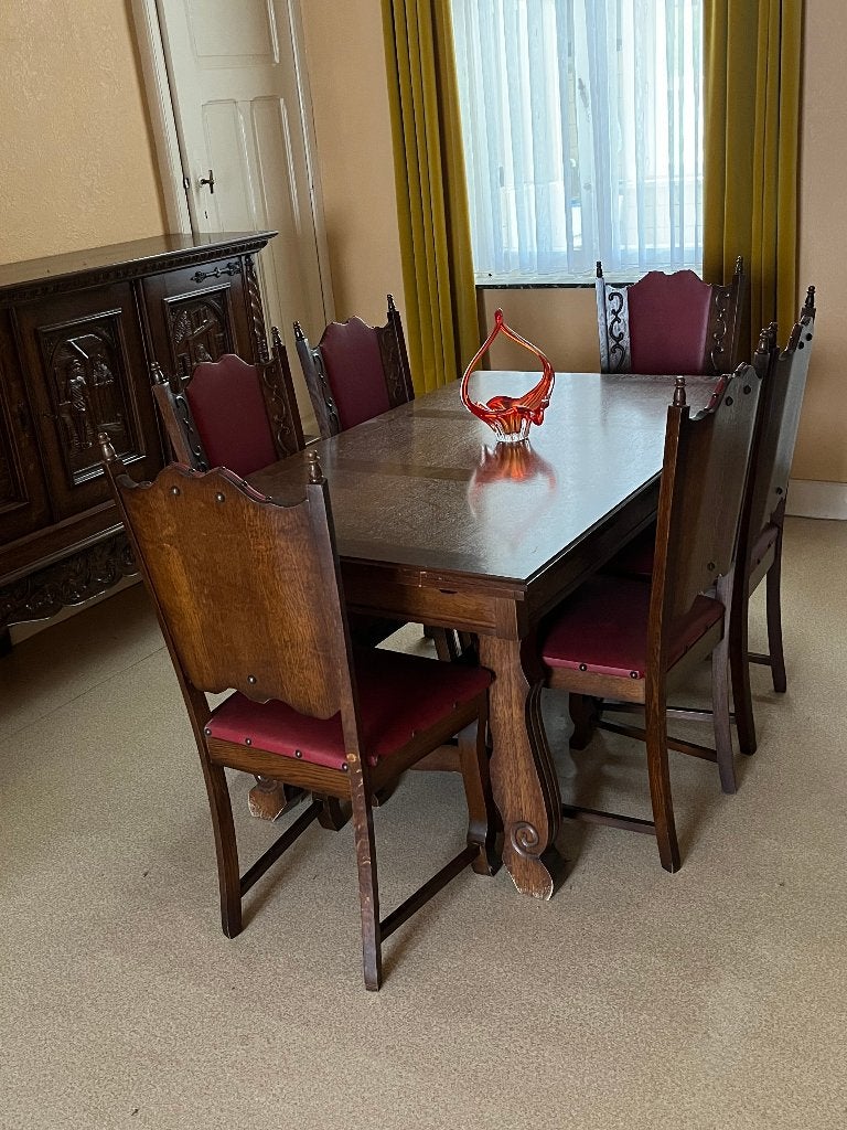 eetkamer jaren 1960, Ophalen, Gebruikt, 4 tot 6 stoelen