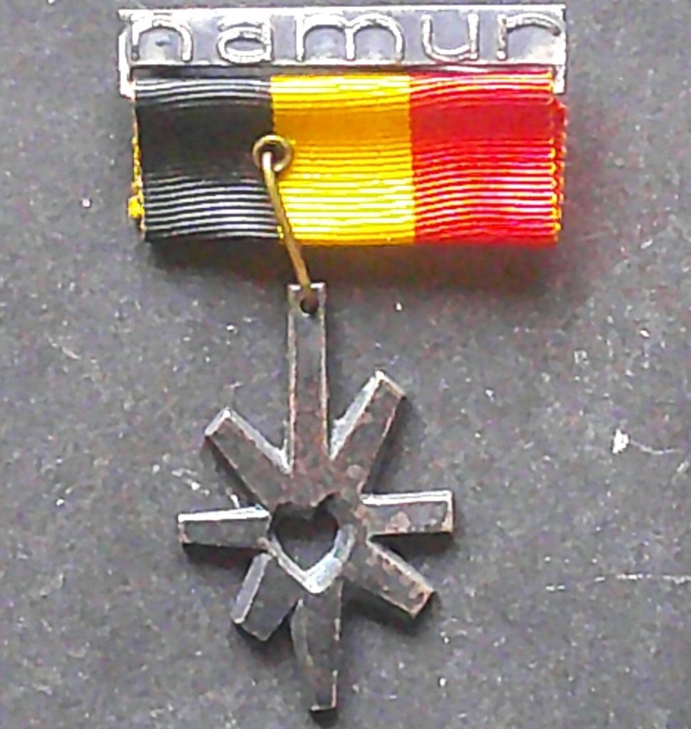 Décoration du pélérinage militaire PFN Namur d'avant-guerre, Collections, Envoi, Armée de terre, Ruban, Médaille ou Ailes