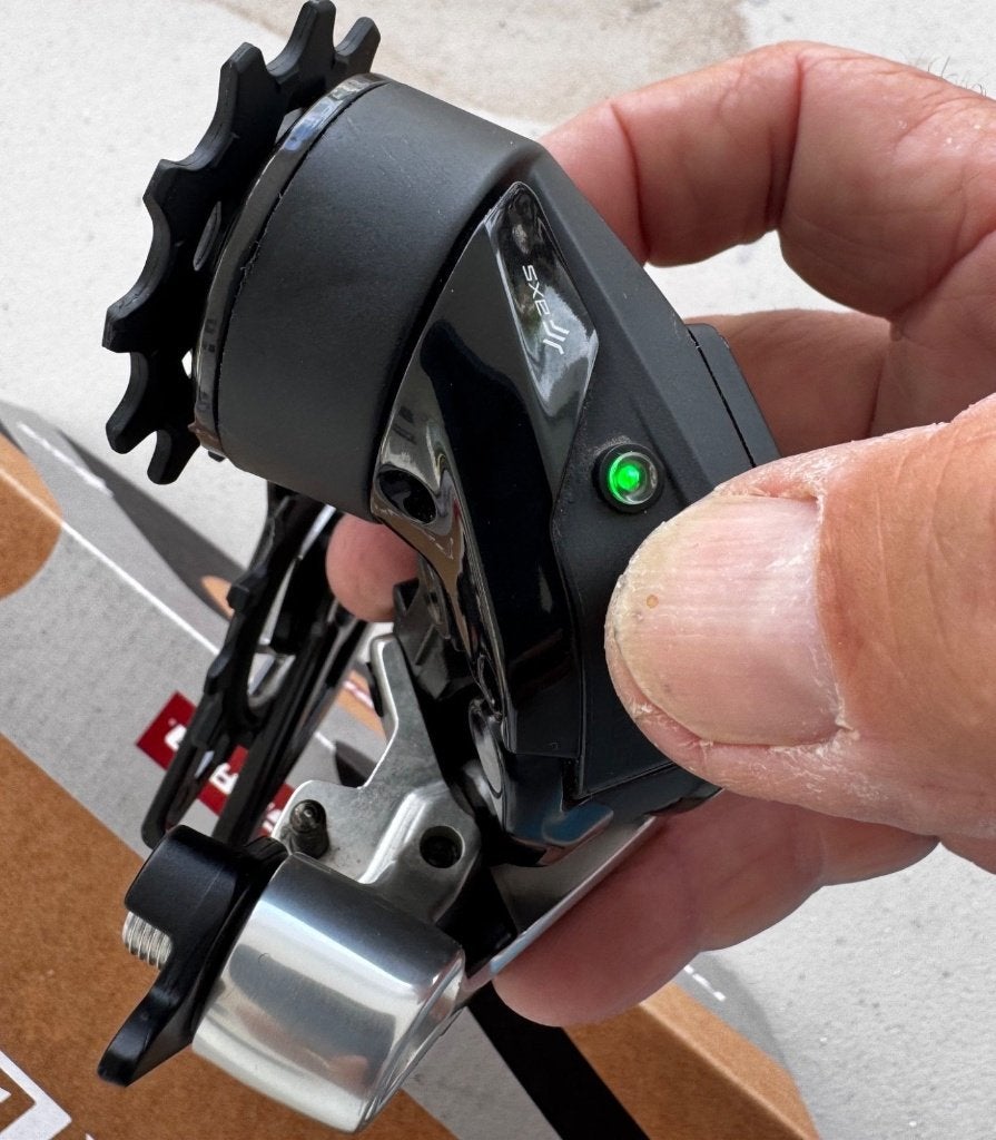 SRAM RED eTap AXS 12-speed achterderailleur (max. 36T), Fietsen en Brommers, Ophalen of Verzenden, Zo goed als nieuw, Gravelbike