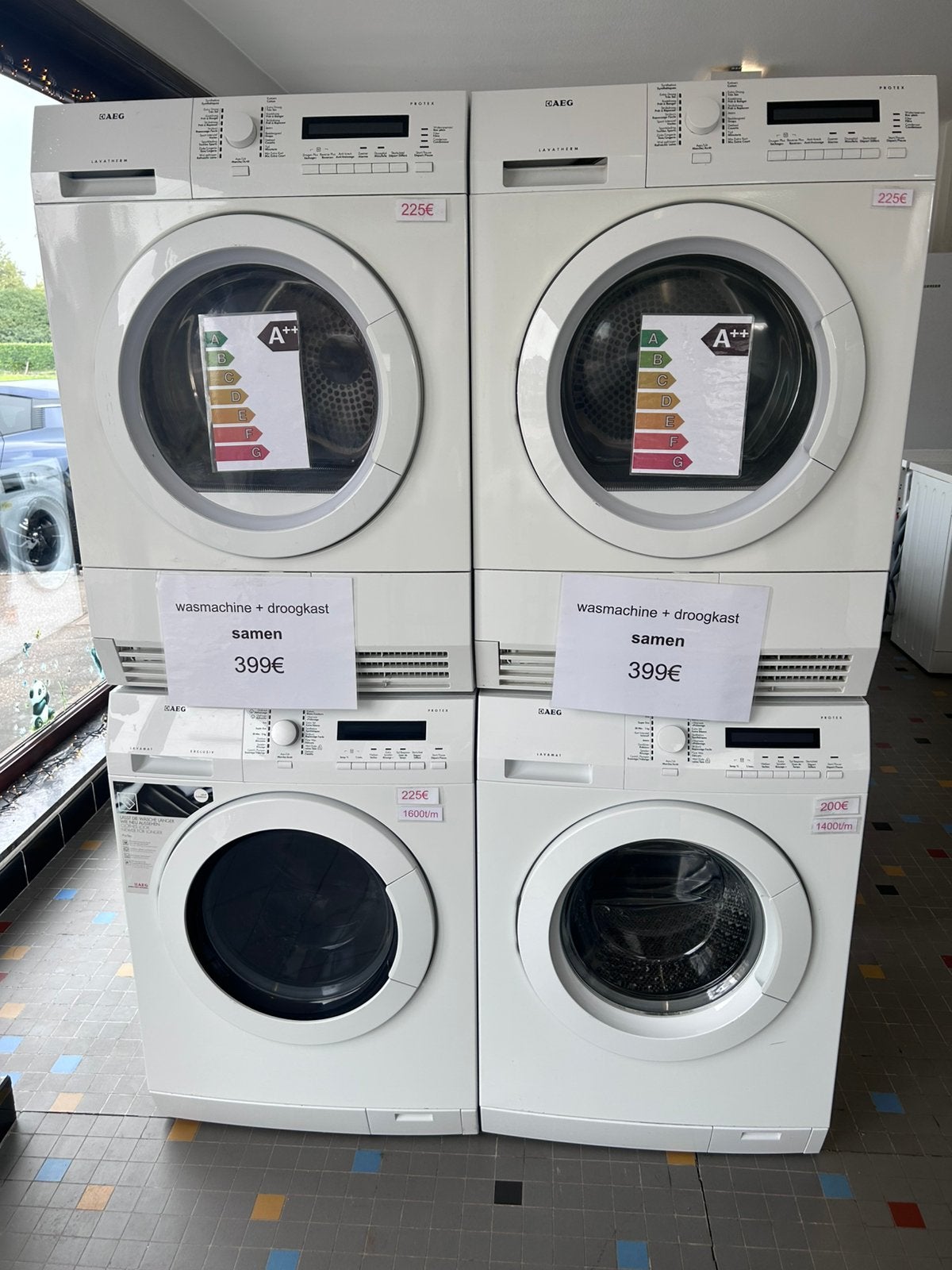 Wasmachine en droogakst van aeg met garantie, Elektronische apparatuur, Ophalen, Voorlader, 85 tot 90 cm, 1200 tot 1600 toeren