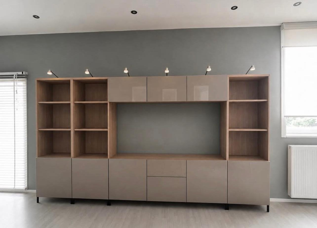 Wandkast/tv kast met verlichting, Huis en Inrichting, Kasten | Wandmeubels, Ophalen, Zo goed als nieuw