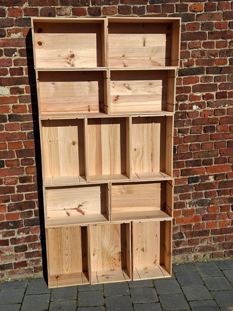 ⚠️️ Caisse à vin bois vide 50x33x17cm 10€ pièce 20 de dispo, Collections, Enlèvement