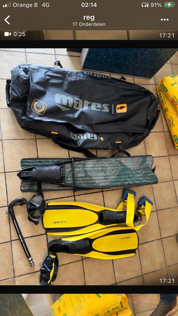 Duikuitrusting Mares en Cressi ‍️, Watersport en Boten, Ophalen, Gebruikt