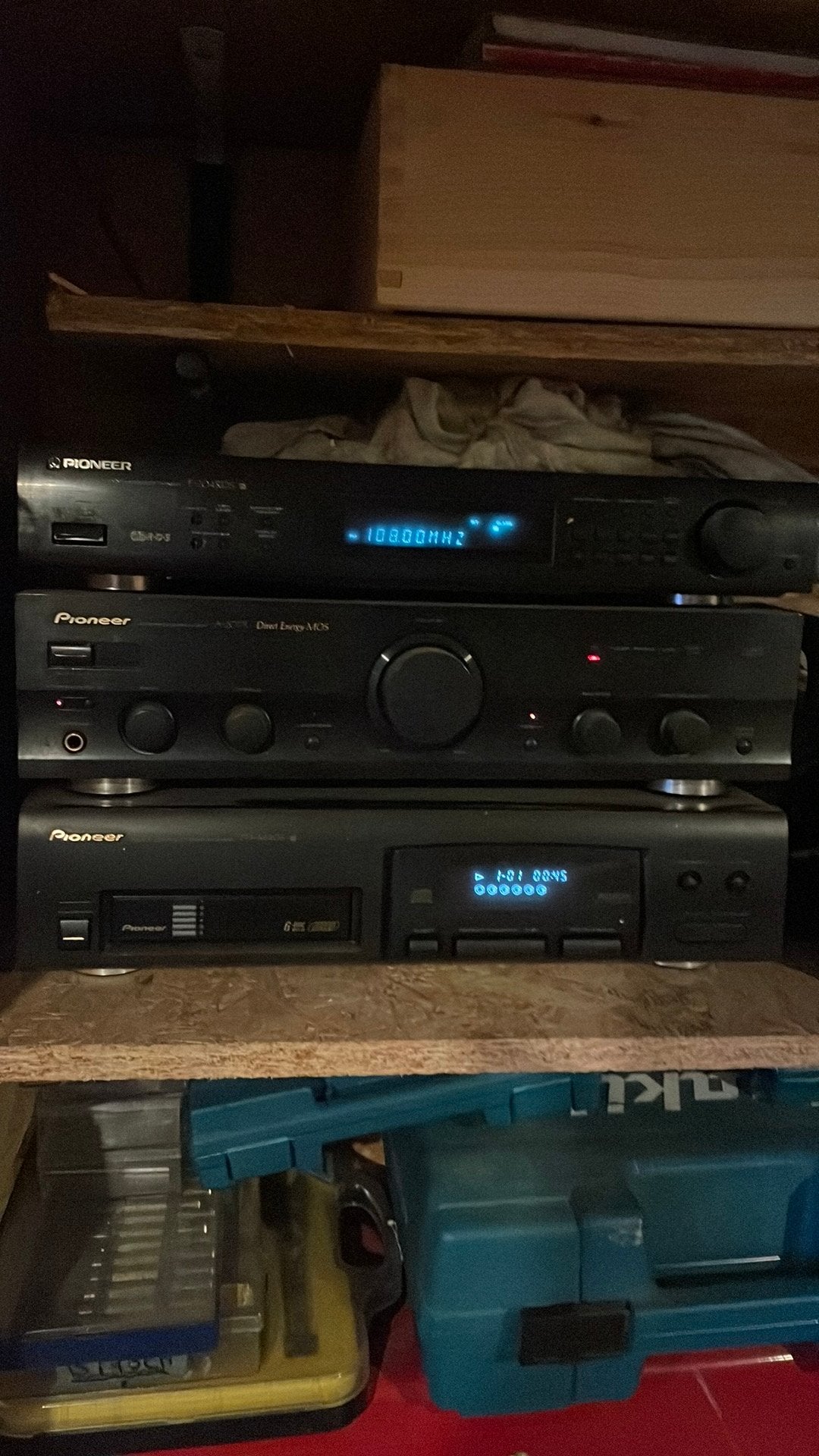 Pionier stereo installatie, Enlèvement, Composants en vrac, Lecteur CD, Pioneer