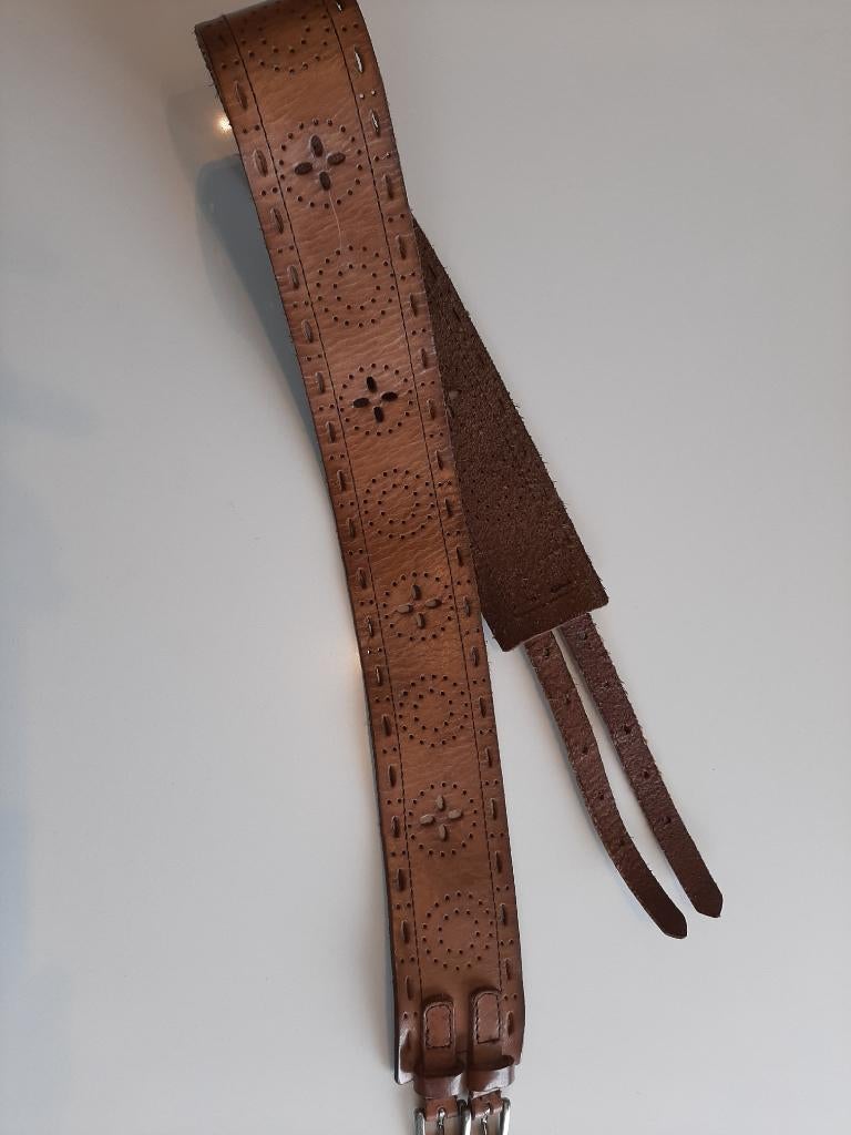 LEDEREN CEINTUUR MER DU  NORD, Kleding | Dames, Riemen en Ceinturen, Overige kleuren, 5 cm of meer, 90 tot 100 cm, Ophalen of Verzenden