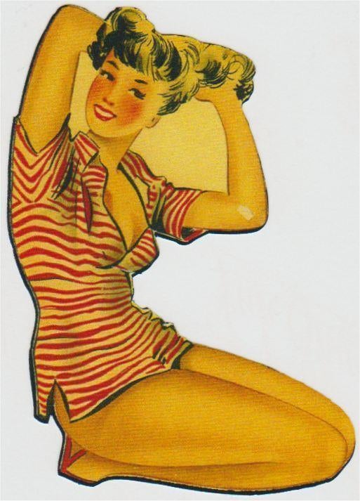 Pin Up Girl sticker #19, Verzenden, Nieuw