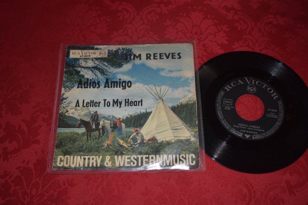 TOP oldies uit de jaren '60 van Jim Reeves, Pop, 7 inch, Ophalen of Verzenden, Zo goed als nieuw
