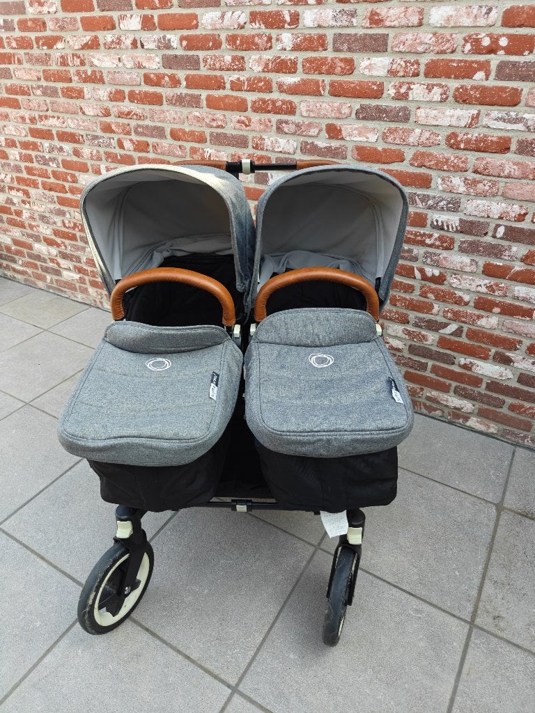 Bugaboo donkey duo + isofix, Enfants & Bébés, Enlèvement, Utilisé, Autres marques, Protection de pluie