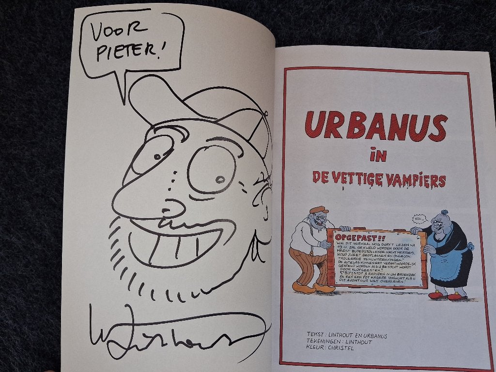 Gesigneerde strip Urbanus, Boeken, Stripverhalen, Complete serie of reeks, Ophalen of Verzenden, Zo goed als nieuw, Linthout en Urbanus