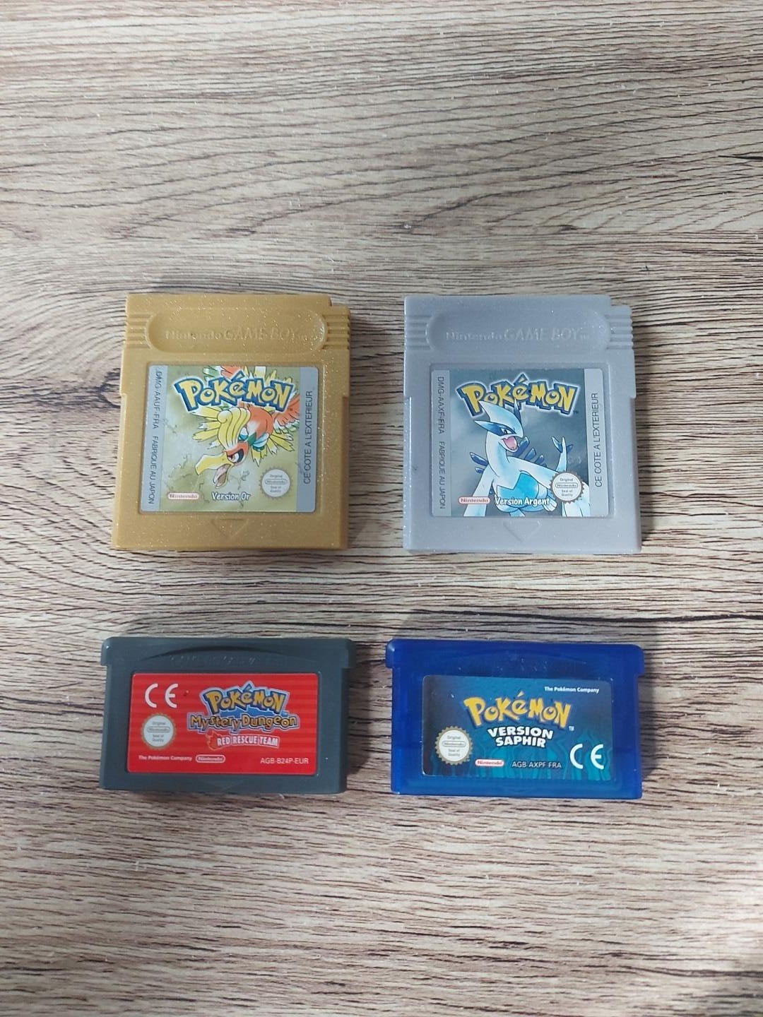 Lot 4 jeux Pokémon Nintendo – Game Boy / Game Boy Advance –, Ophalen of Verzenden, Gebruikt, Avontuur en Actie, Vanaf 3 jaar