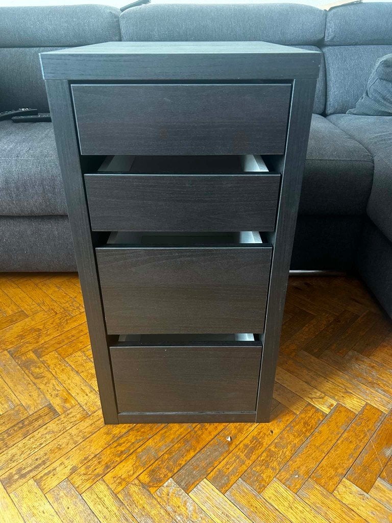 Meuble à compartiments Ikea MICKE, 3 ou 4 tiroirs, 25 à 50 cm, Moins de 100 cm, Comme neuf