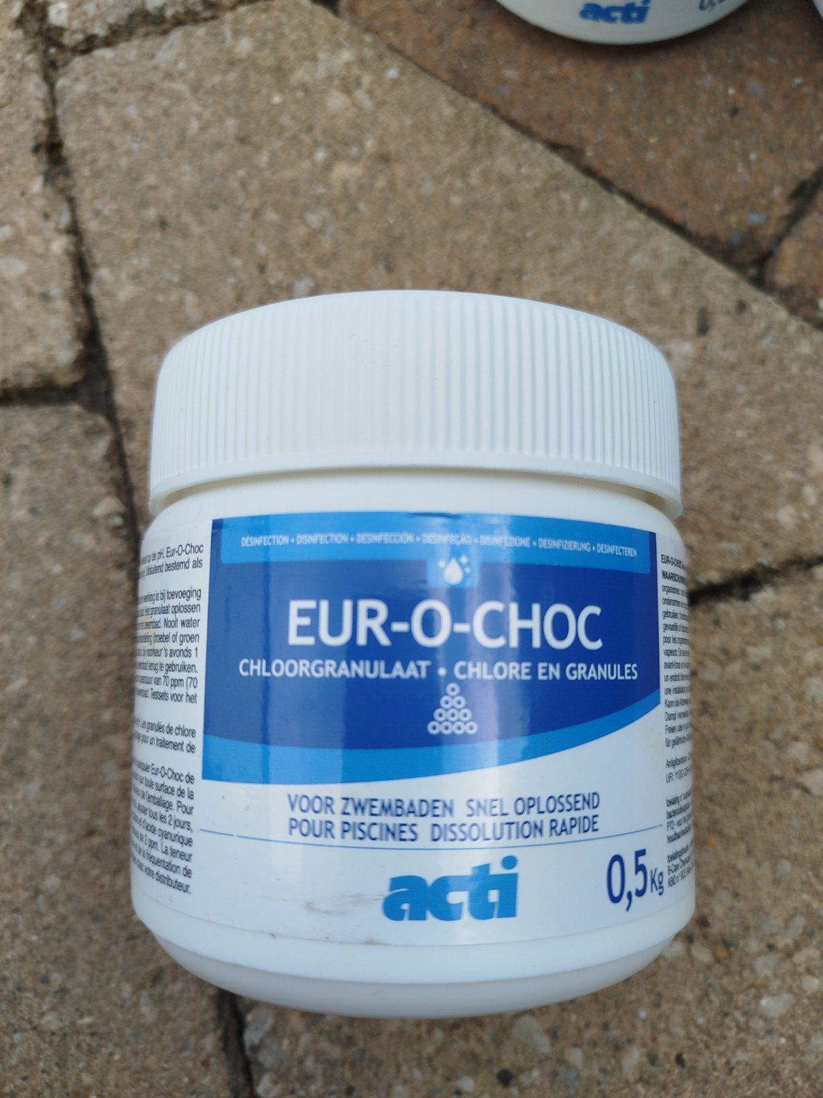 Acti EUR-O-CHOC 0,5kg Chlore en granules, Jardin & Terrasse, Enlèvement ou Envoi
