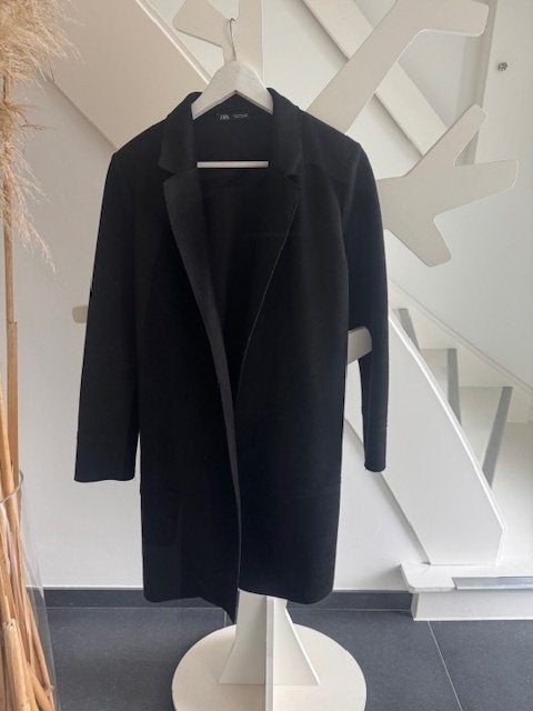 Zwarte suede jas Zara maat S Nieuw, Kleding | Dames, Nieuw, Ophalen of Verzenden, Maat 36 (S), Zara