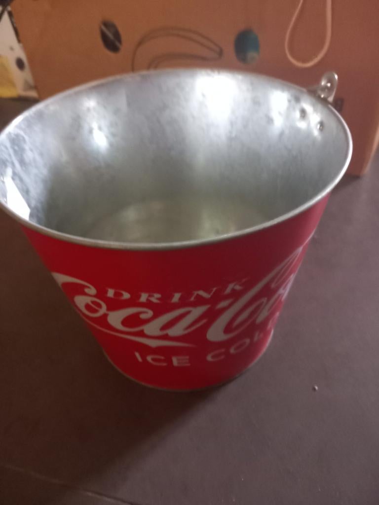 ijsemmer voor drank bij de barbecue (nieuw) -> 2€, Ophalen, Flessenkoeler, Zo goed als nieuw, Metaal