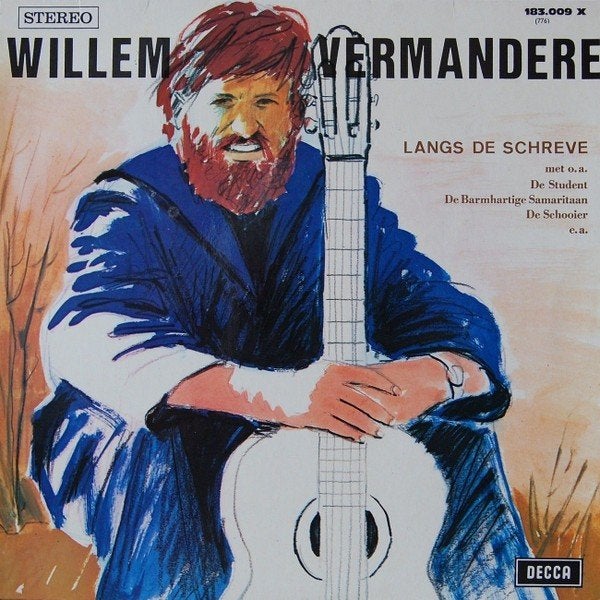 Willem Vermandere – Langs De Schreve, CD & DVD, Folk, Enlèvement ou Envoi, Pochette photo, Utilisé