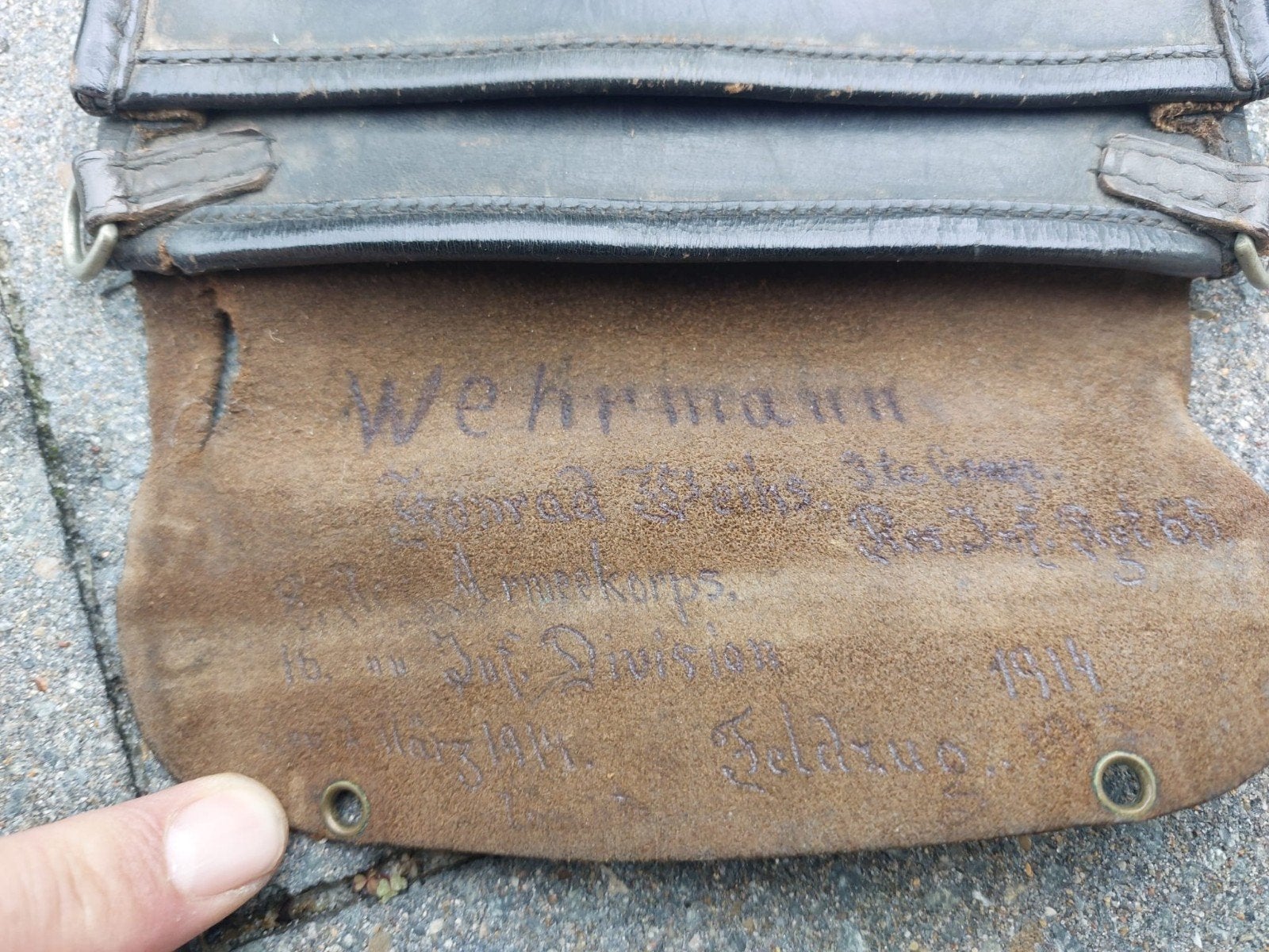 ​Duitse WO1 Kaartentas/Meldetasche 1914-1915–Res.Inf.Regt.68, Ophalen of Verzenden, Landmacht, Overige typen