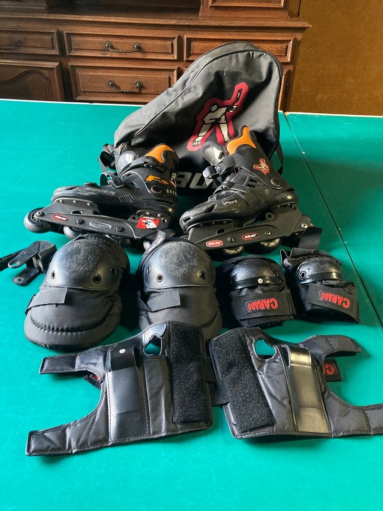 Skeelers, Sports & Fitness, Rollers 4 roues en ligne, Bauer, Comme neuf, Enlèvement