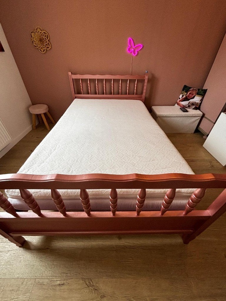 Twijfelaar bed, Huis en Inrichting, Slaapkamer | Bedden, Ophalen, Zo goed als nieuw, Twijfelaar