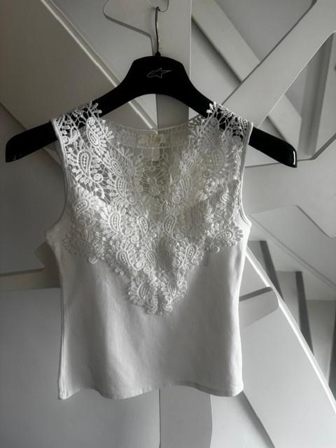 Super mooie witte top met kant maat S/M, Ophalen of Verzenden, Maat 36 (S), Wit