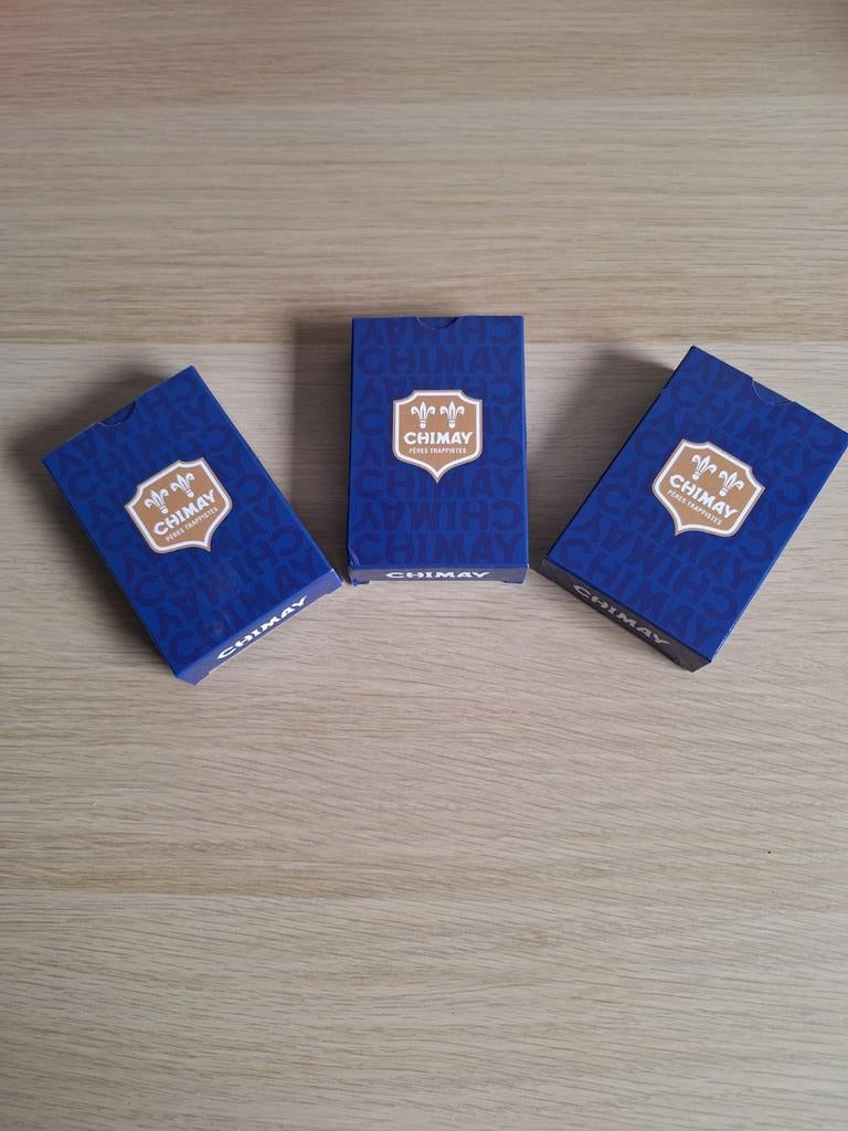 Lot de 3 jeux de carte Chimay Pères Trappistes, Ophalen of Verzenden, Nieuw