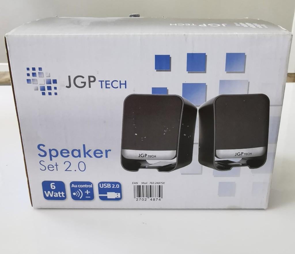Haut-parleurs JGP Tech Speaker (Neuf), Audio, Tv en Foto, Luidsprekerboxen, Nieuw, Minder dan 60 watt, Front, Rear of Stereo speakers