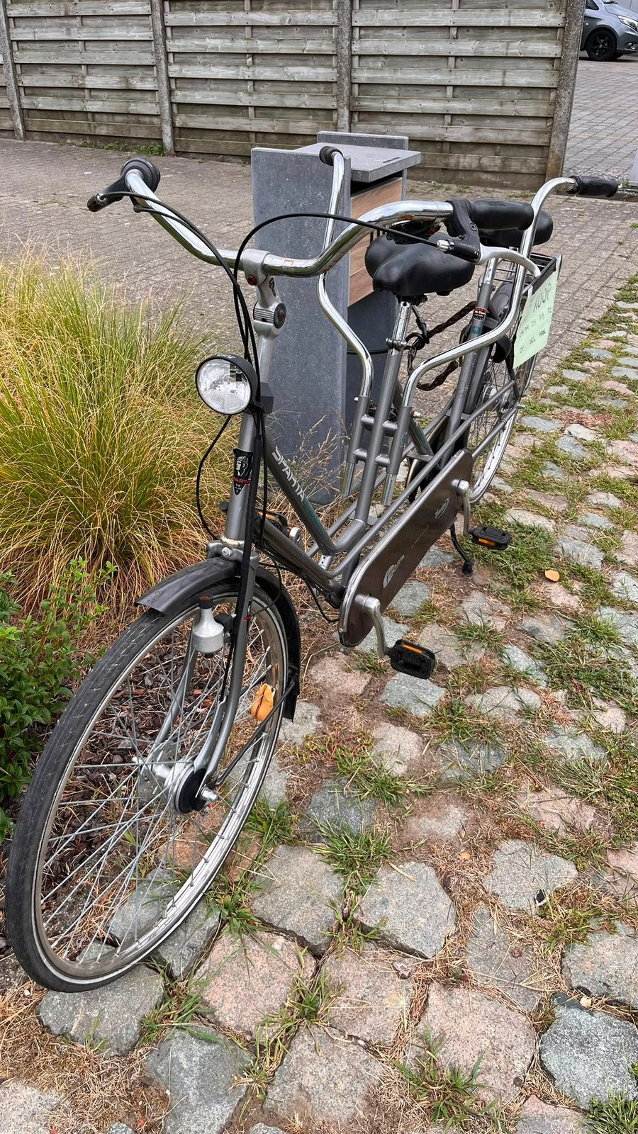 Tandem, Fietsen en Brommers, Fietsen | Tandems, Ophalen, Gebruikt, Minder dan 10 versnellingen