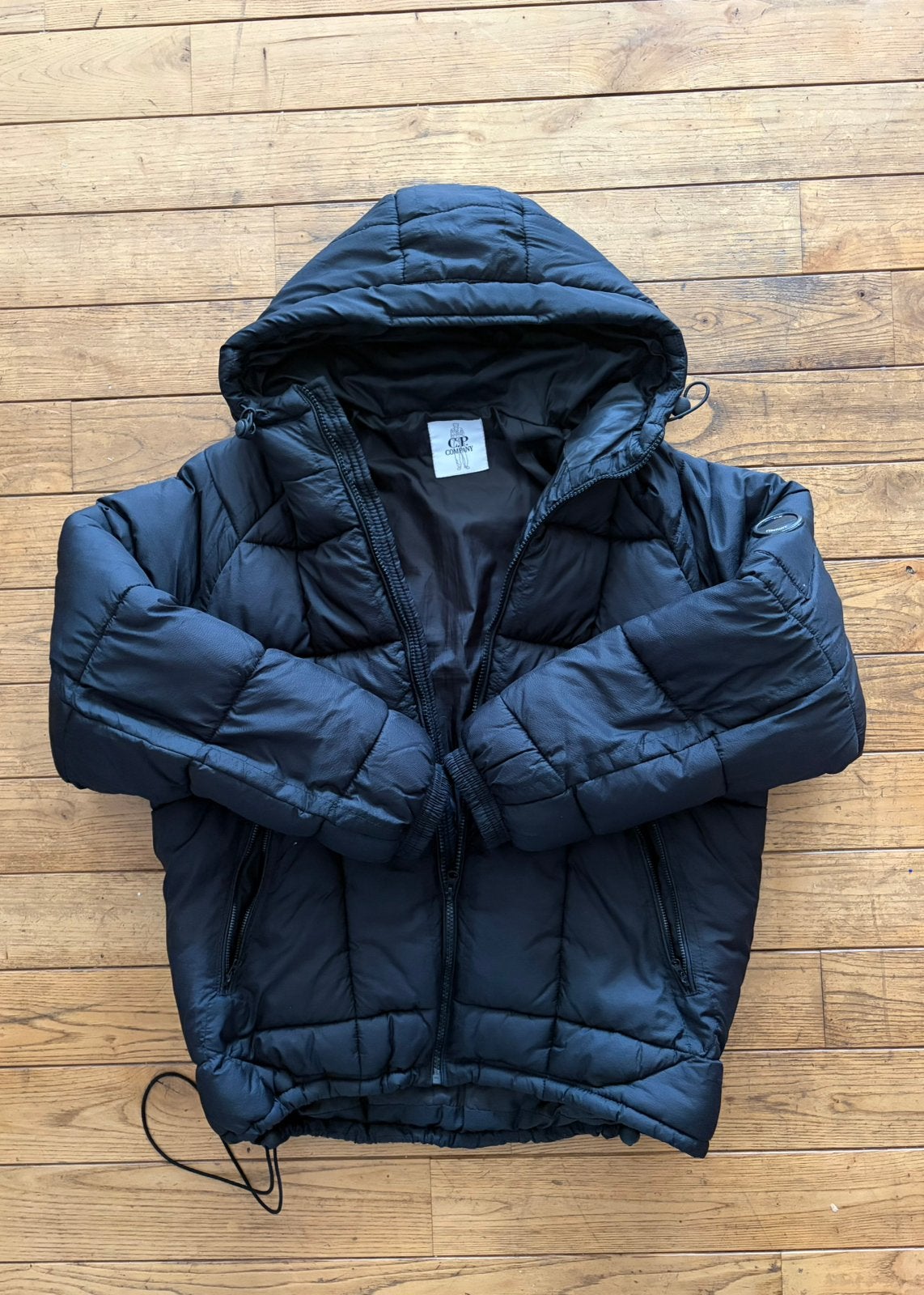 C.P. Company puffer jas / gewatteerde jas zwart - Maat M, Vêtements | Hommes, Enlèvement ou Envoi, Comme neuf, Noir