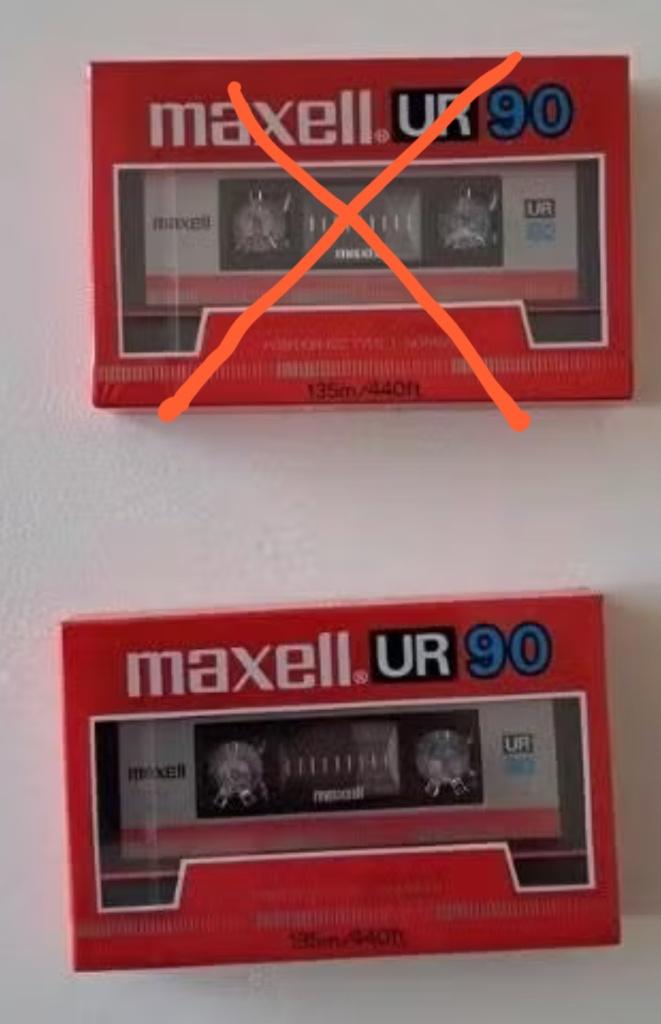 Maxell UR90 blanco cassette sealed ongeopend, Cd's en Dvd's, Cassettebandjes, 2 t/m 25 bandjes, Overige genres, Ophalen of Verzenden