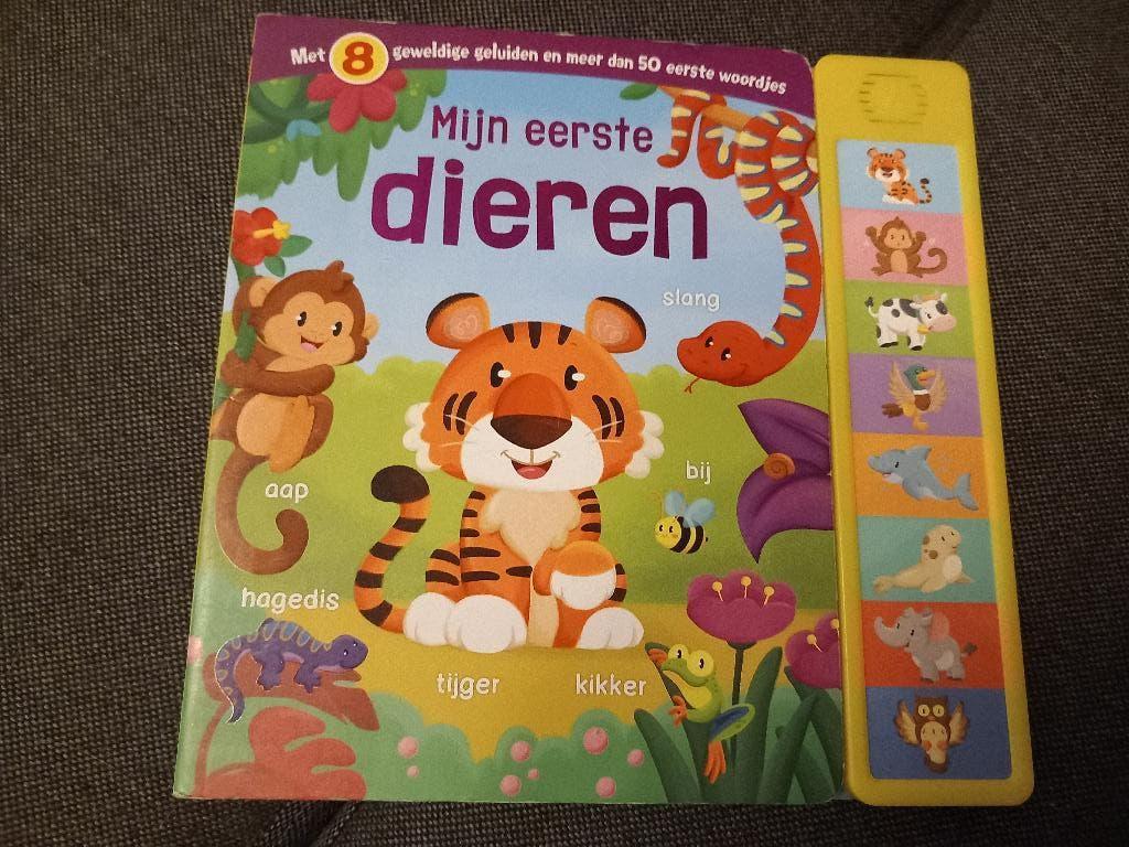 Geluidenboek Mijn eerste dieren, Ophalen, Gelezen, Uitklap-, Voel- of Ontdekboek, 1 tot 2 jaar