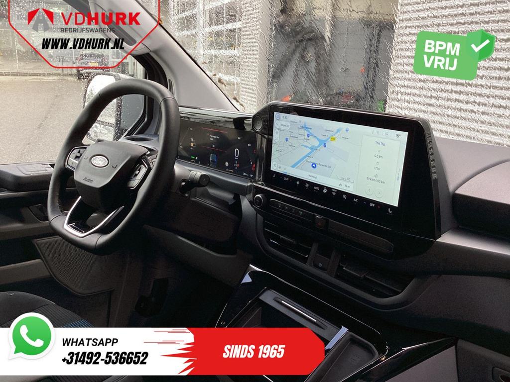 Ford E-Transit Custom Sport L2 330km WLTP LED/ 2x Schuifdeur, Autos, Argent ou Gris, Achat, Entreprise, Carnet d'entretien