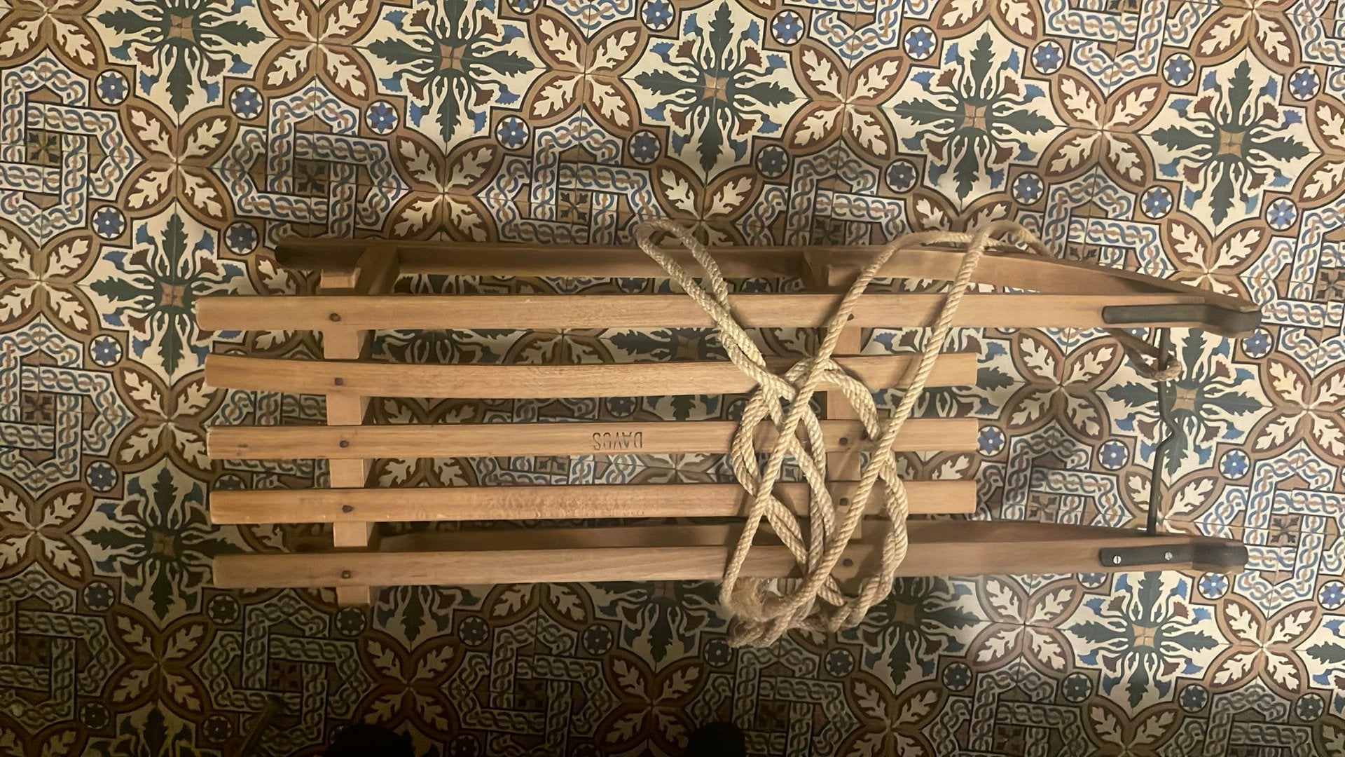 Vintage Davos slee, Ophalen, Gebruikt