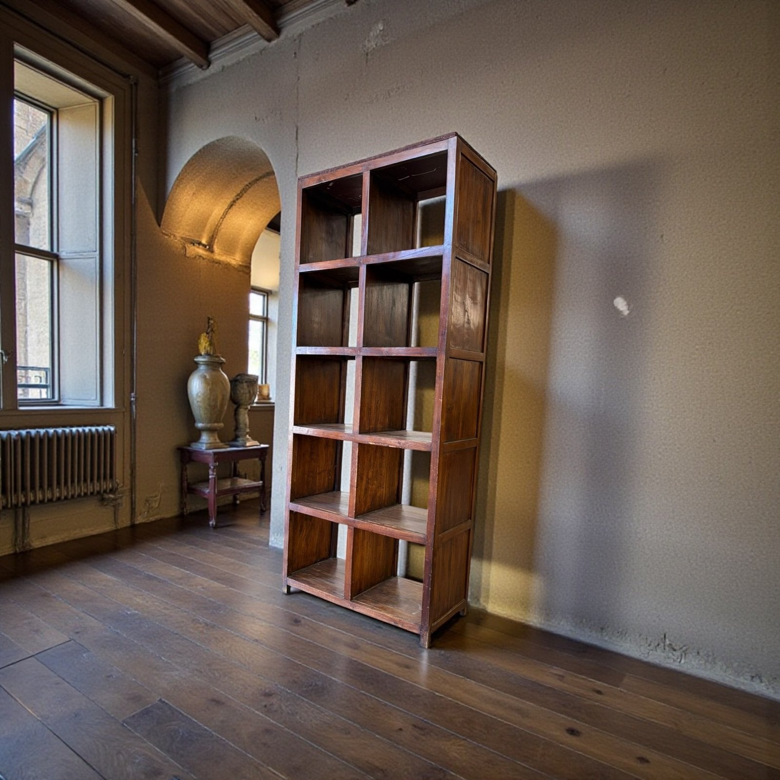 Bibliothèque/armoire vintage en bois, Maison & Meubles, Envoi, Utilisé
