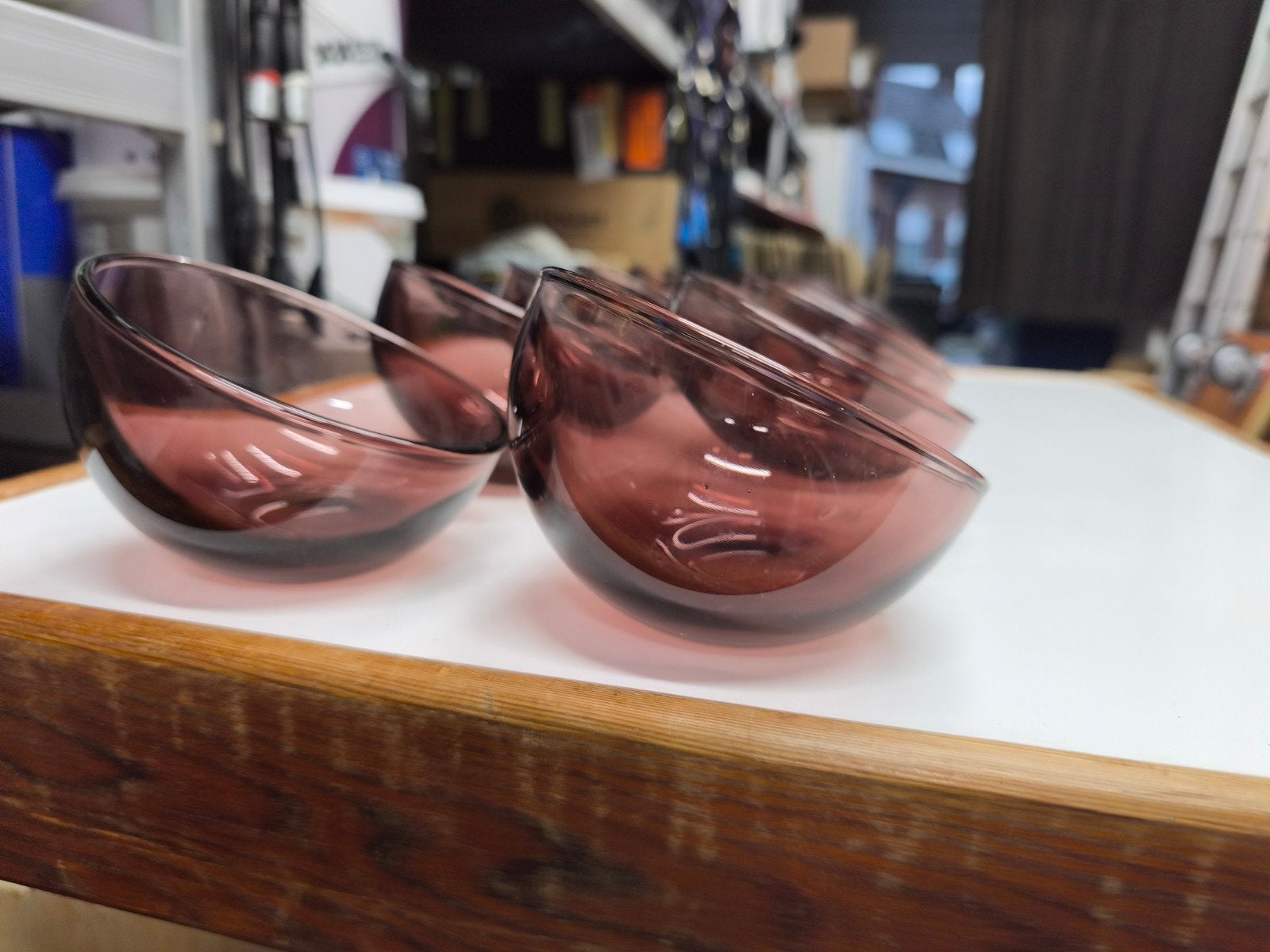 12 x schuine glazen dessert potjes.. 1koop., Ophalen of Verzenden