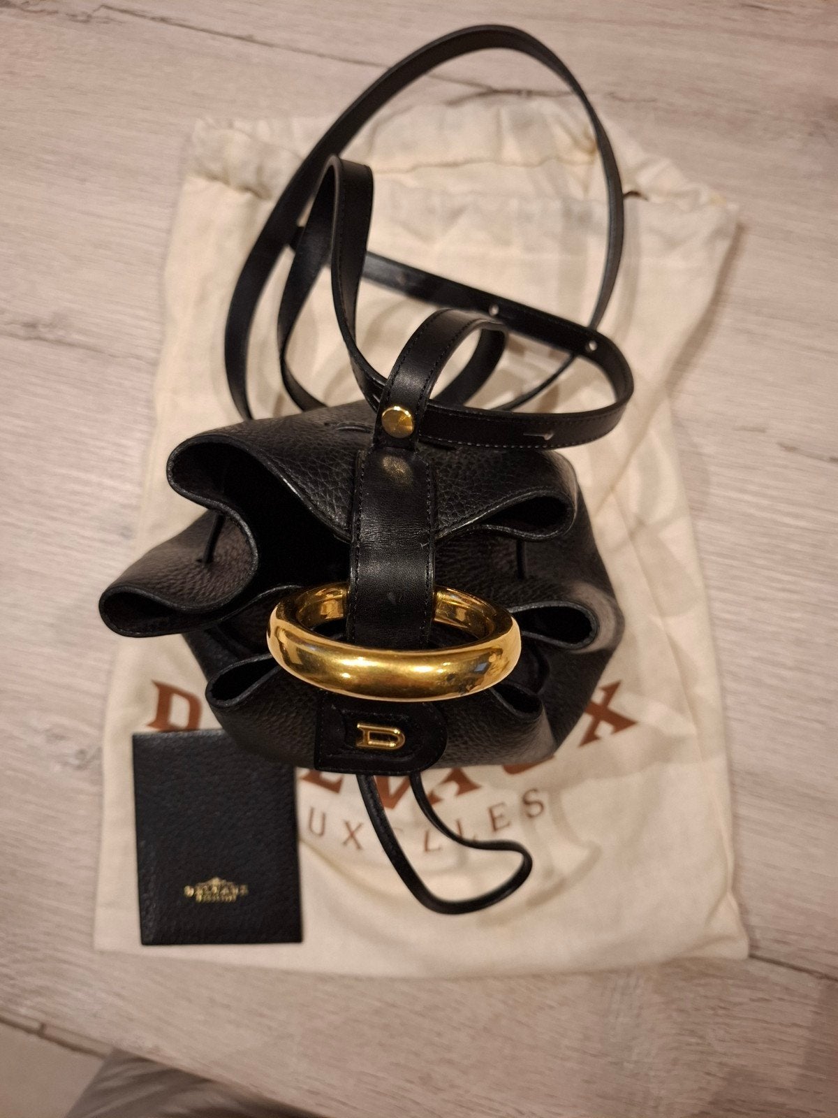 Delvaux handtas rond, Enlèvement, Neuf, Noir, Sac à main