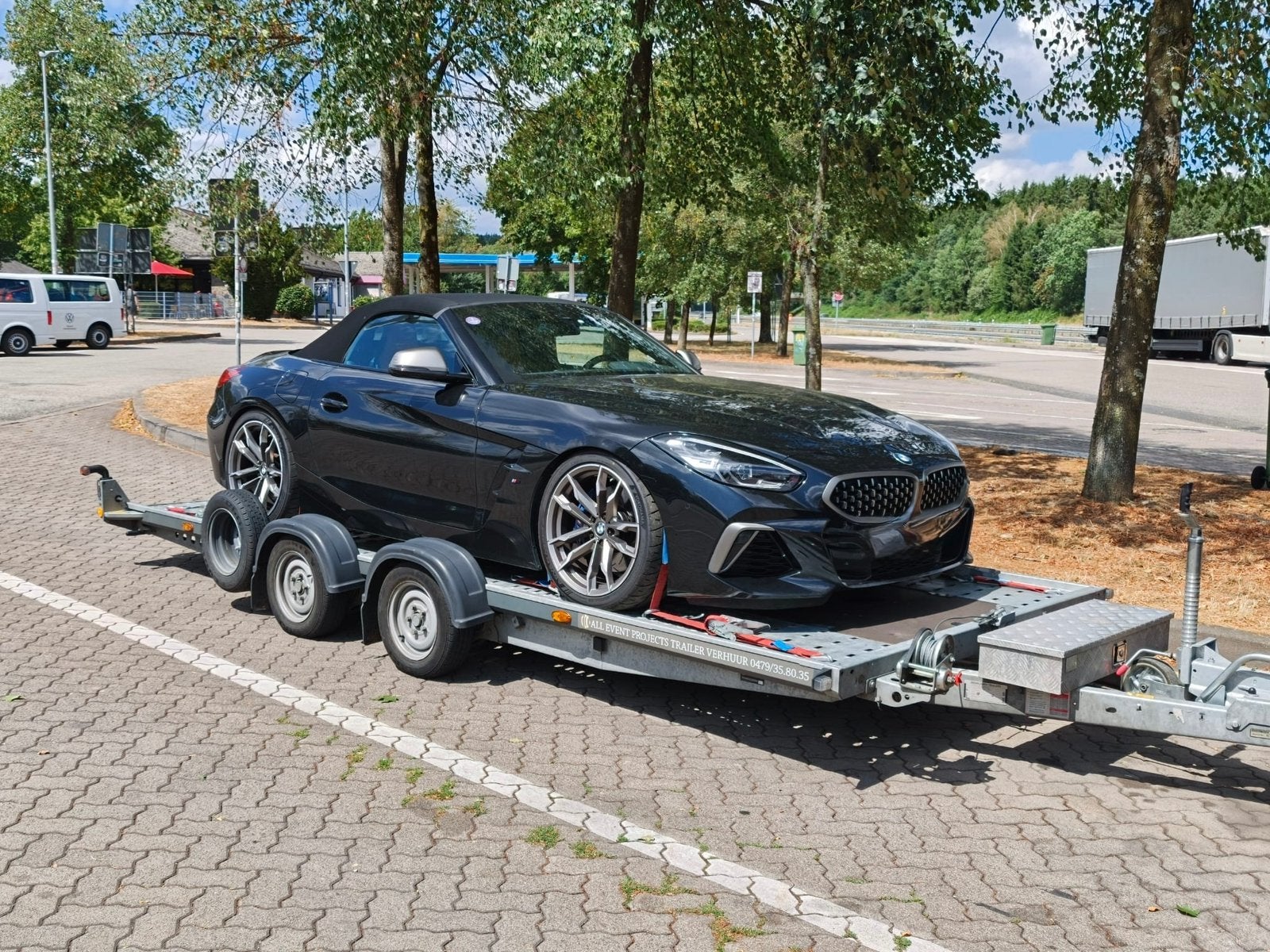 Auto trailer te huur, Ophalen