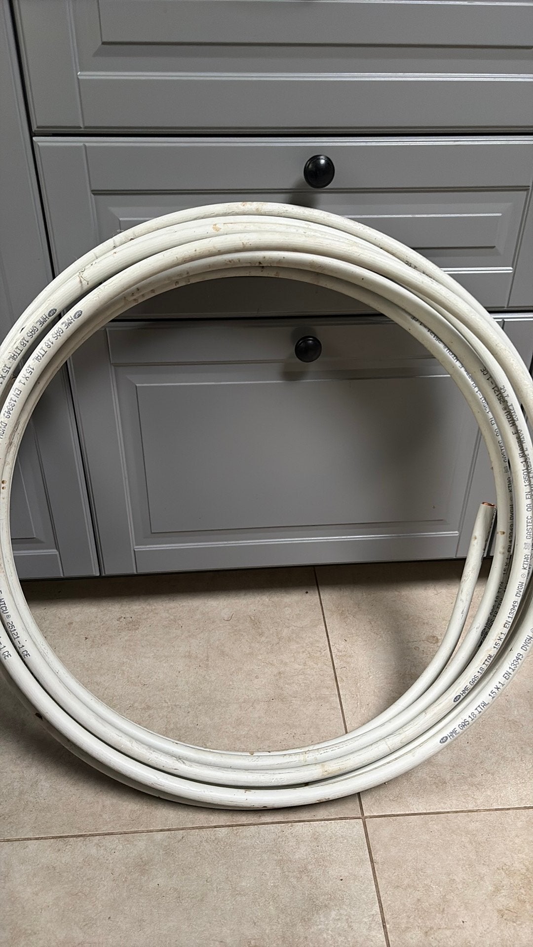 Gasbuis wicu klasse E 15mm, Ophalen, Nieuw, Overige typen