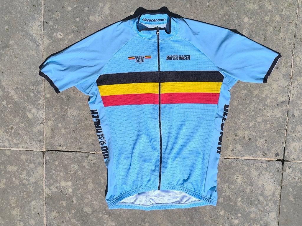 Bio Racer Official Belgian Cycling wielertruitje / Jersey XL, Ophalen of Verzenden, Gebruikt, Kleding