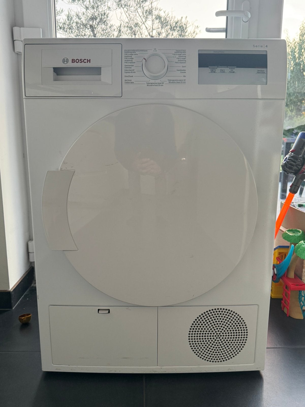 Bosch Droogkast A+ - 7KG - Type WTH83000FG, 6 à 8 kg, Phase anti-froissage, Chargeur frontal, Enlèvement