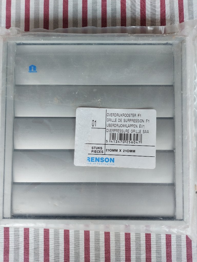 Dampkapkleprooster ALU 210x210 (Renson), Ophalen of Verzenden, Nieuw