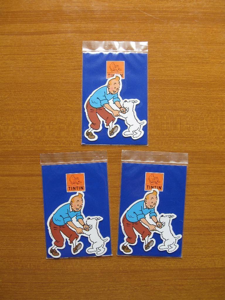 Set van 3 magneten van Kuifje Milou Moulinsart, Ophalen of Verzenden, Kuifje, Nieuw, Overige typen