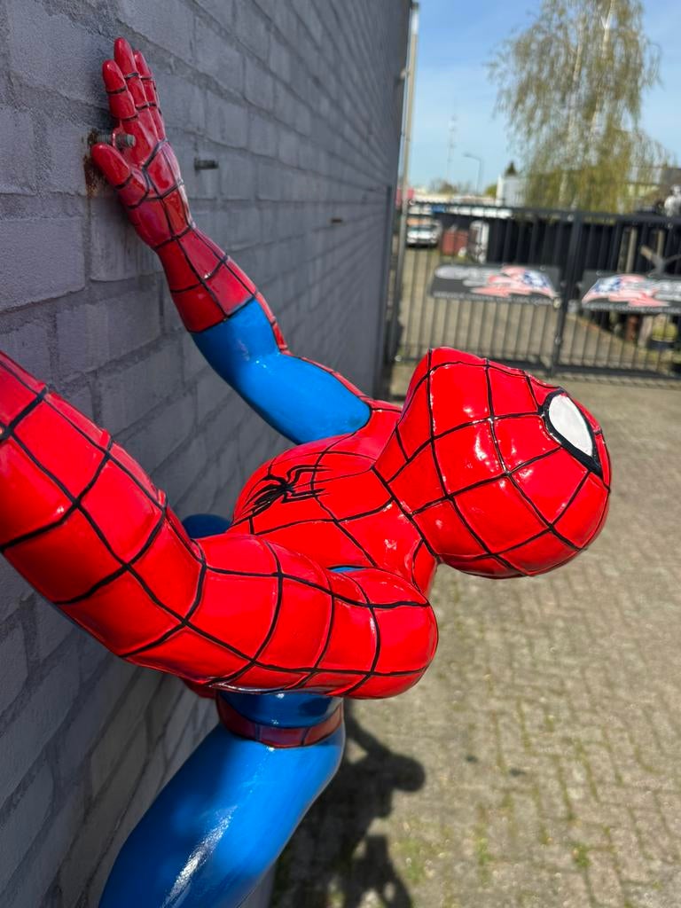 Groot Spiderman beeld klimmend, Ophalen, Superheld, Gebruikt, Beeldje of Figuurtje